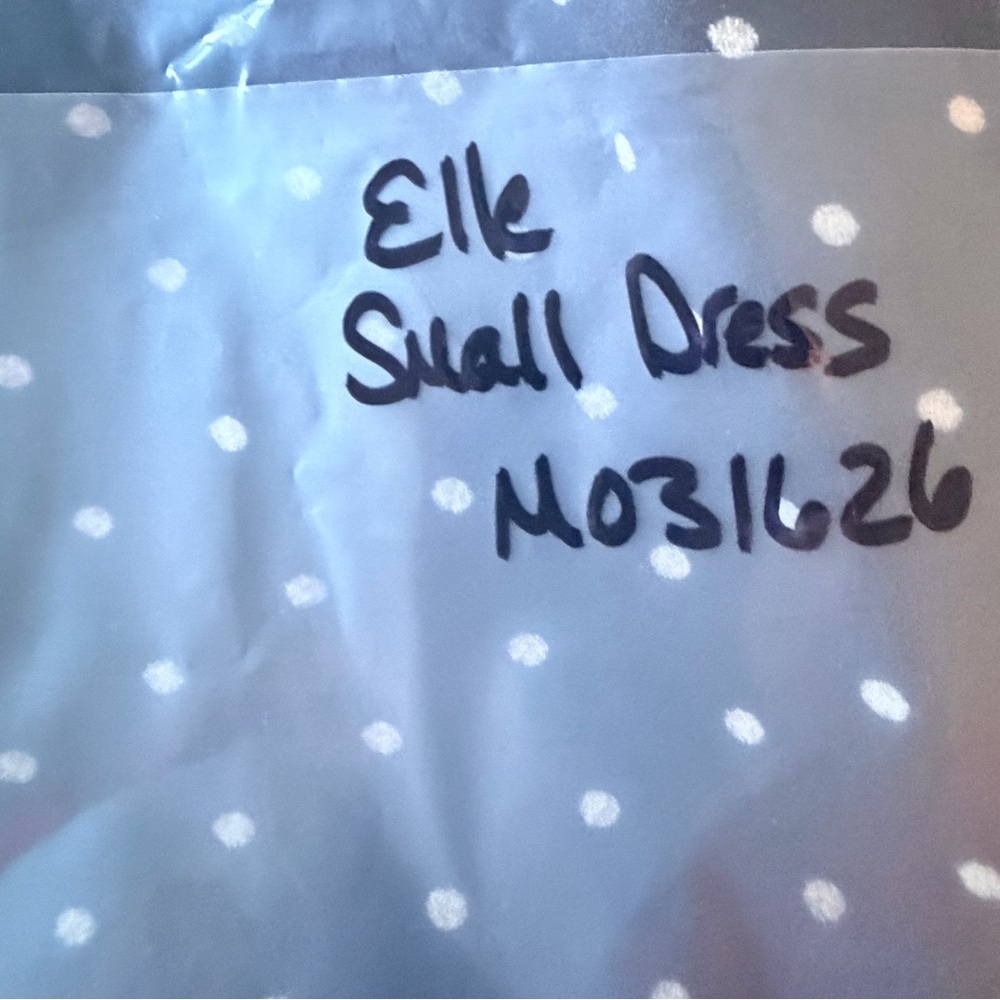 ELLE Black Polka Dot Sleeveless Fit & Flare Dress Size S Classic Retro Lined - Picture 10 of 10
